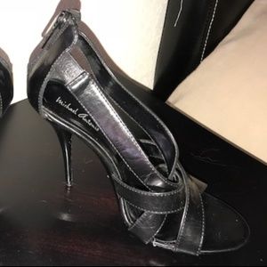 Black Strappy Stilettos